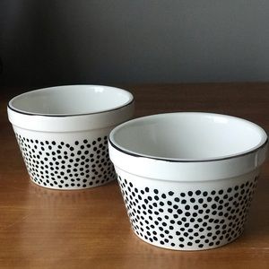 2 Thyme and Table dot pattern ramekins